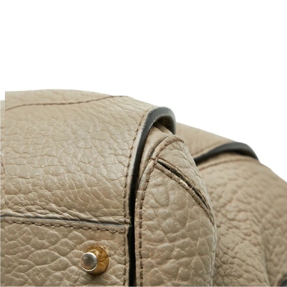 Burberry Pebbled Leather Satchel in Taupe - Picture 6 of 10